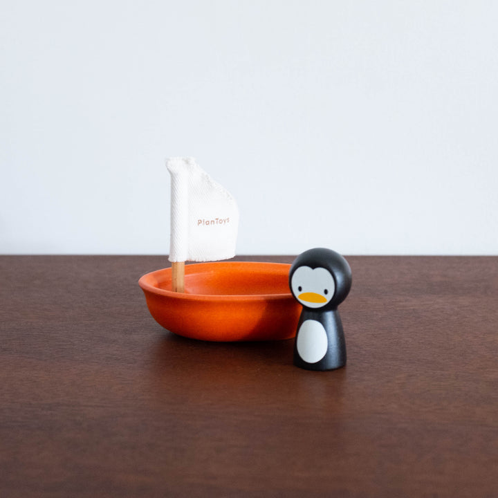 Sailing Boat with Penguin Toy