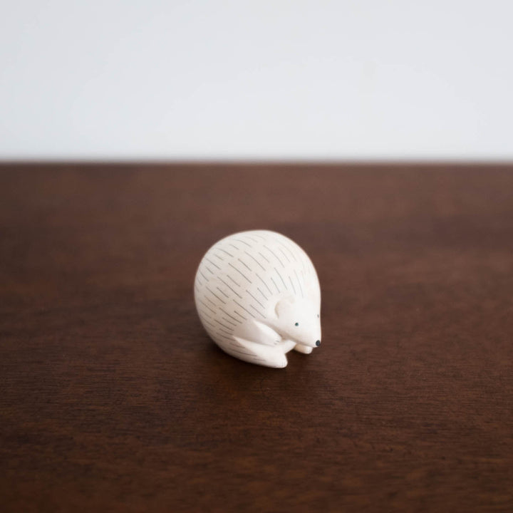 NEW Japanese Wooden Animals: Hedgehog