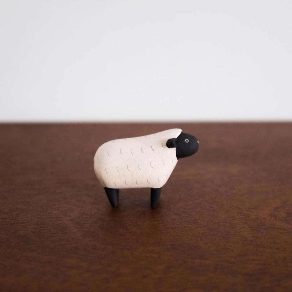 NEW Japanese Wooden Animals: Sheep