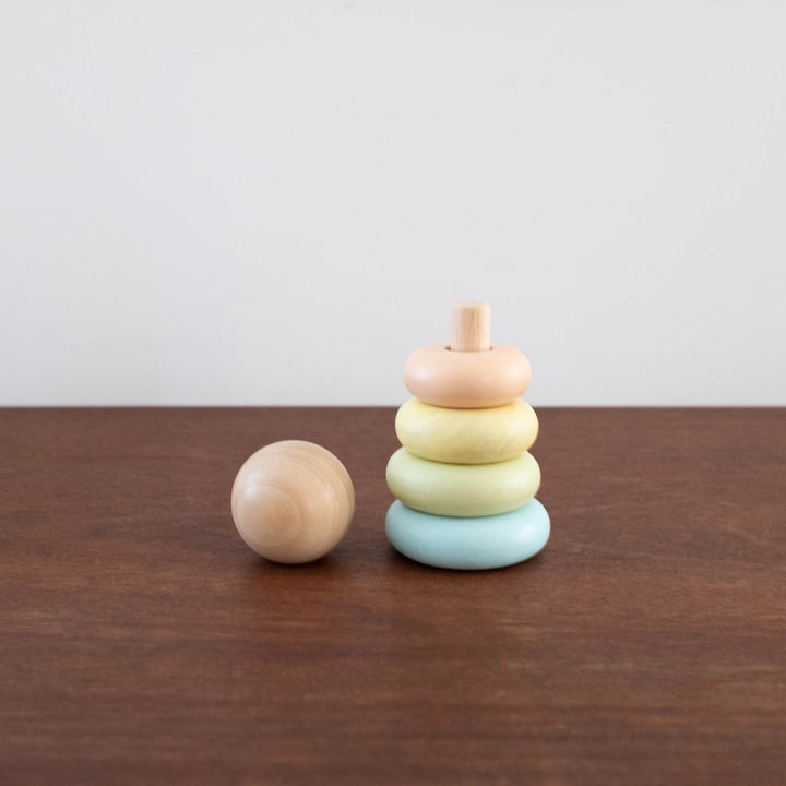 First Stacking Ring Toy- Pastel