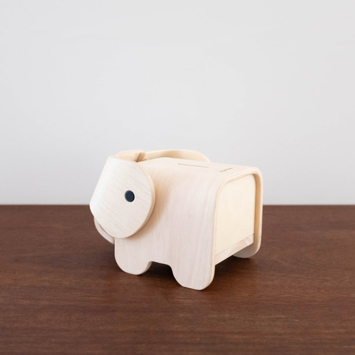 Wooden Elephant Bank