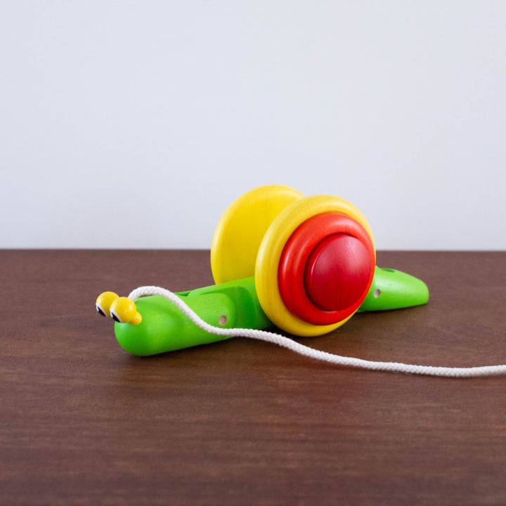 Wooden Snail Pull Toy