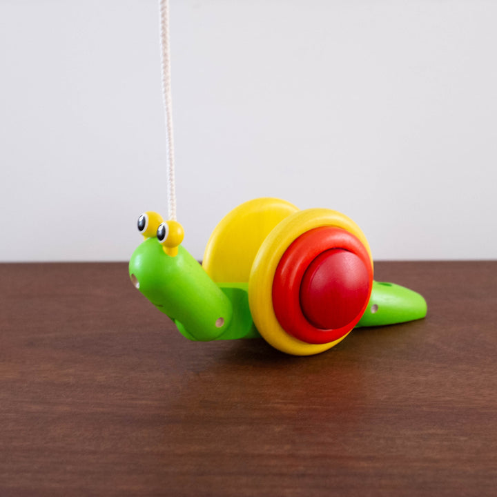 Wooden Snail Pull Toy