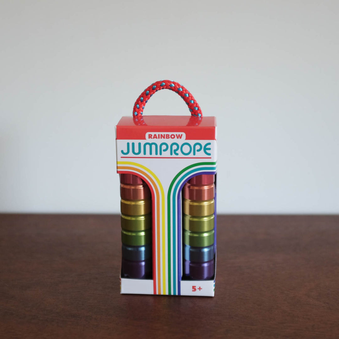 Retro Rainbow Tin Jump Rope