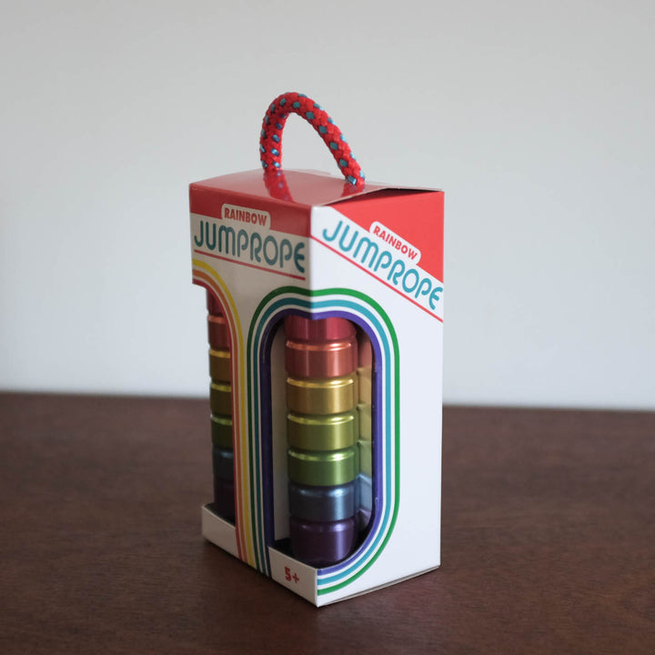 Retro Rainbow Tin Jump Rope