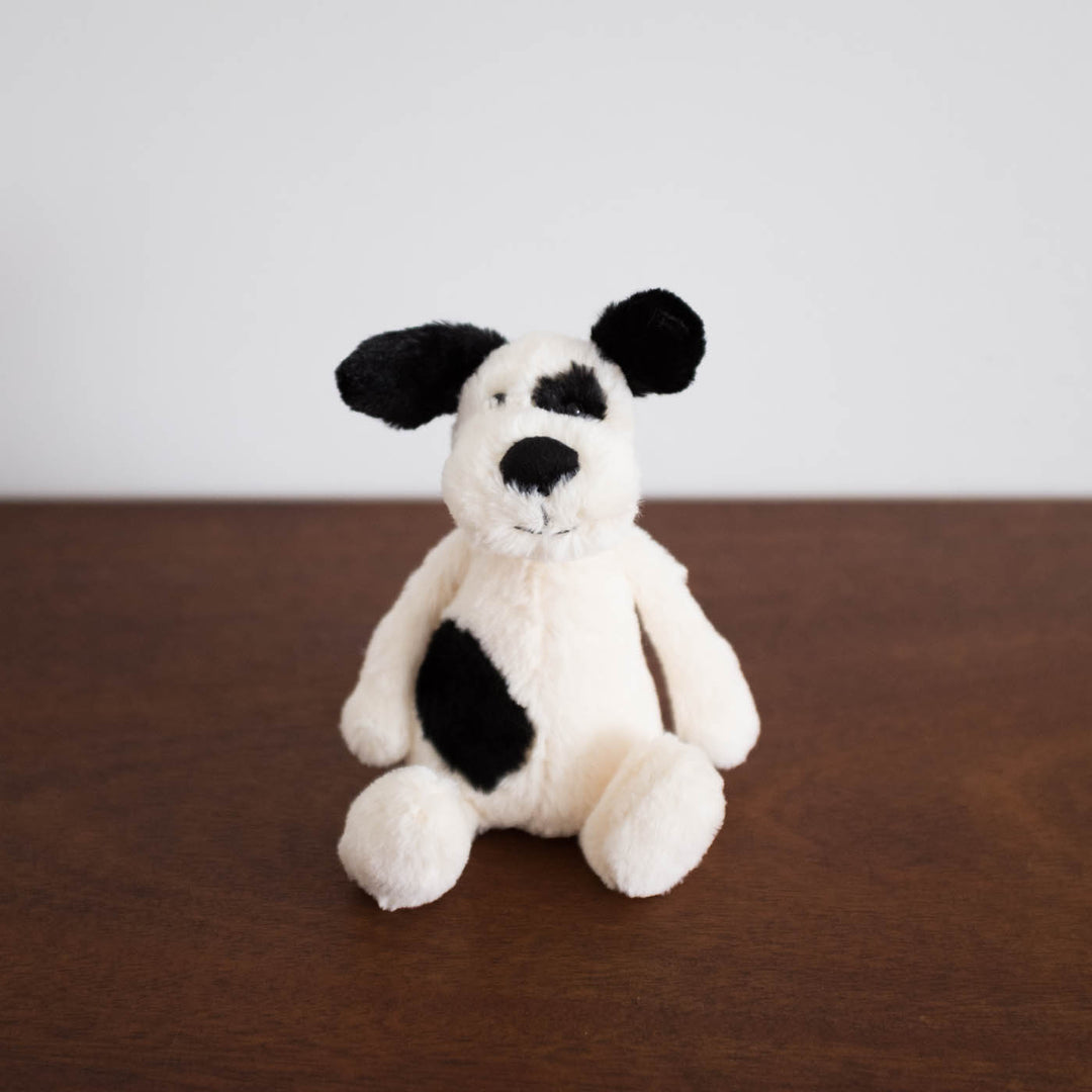 NEW Bashful Black & Cream Puppy Little (Small)