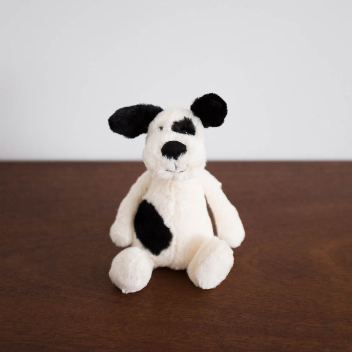 NEW Bashful Black & Cream Puppy Little (Small)