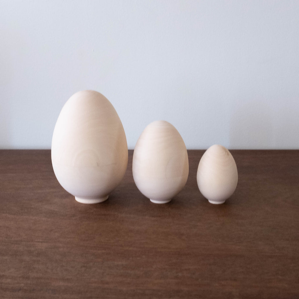 Hollow Wooden Eggs