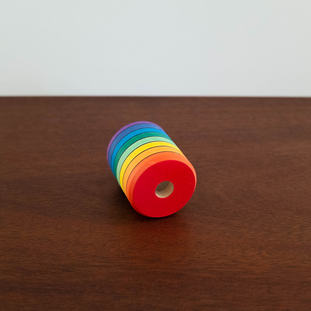 NEW Wooden Rainbow Kaleidoscope Viewer Toy