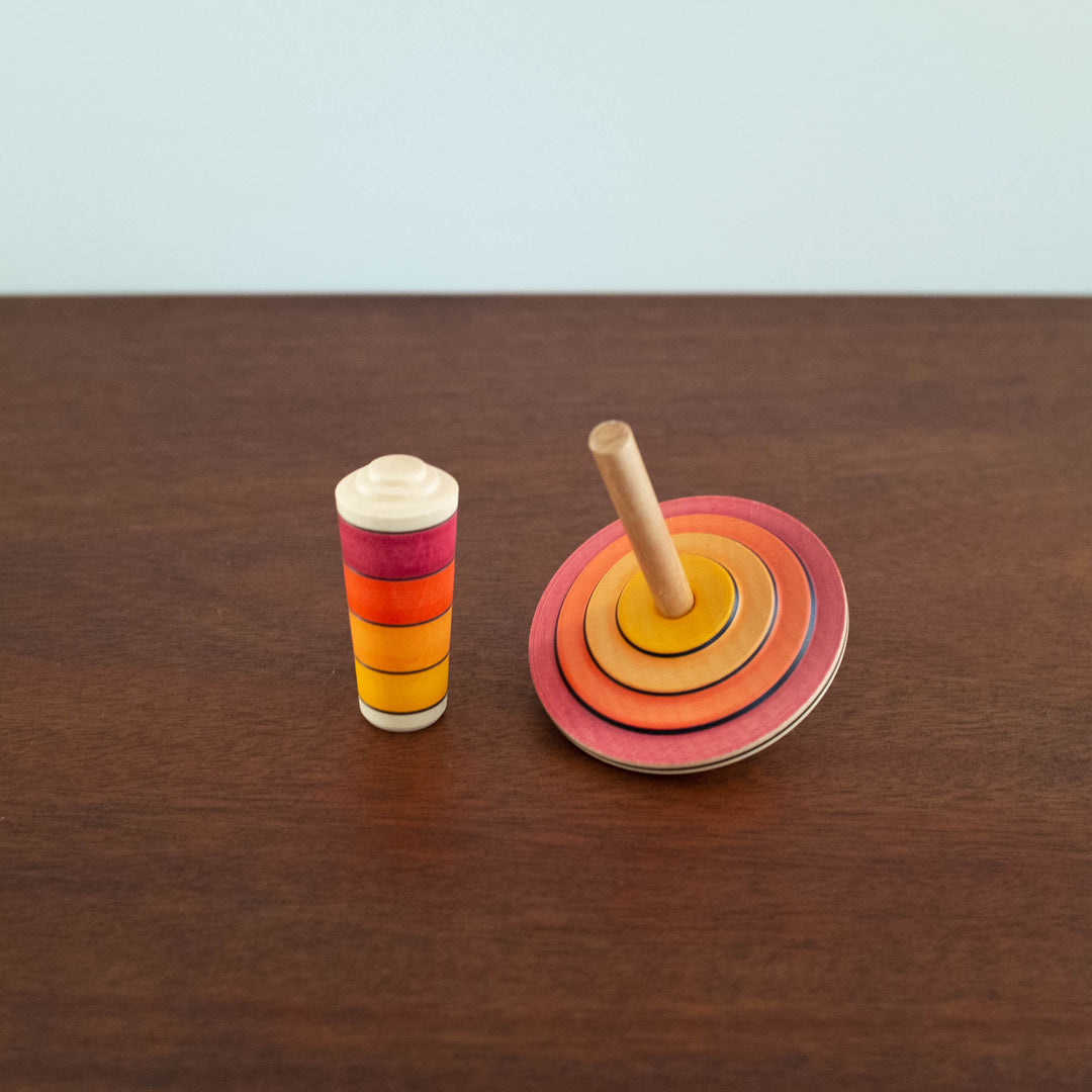 NEW Wooden My First Top Set