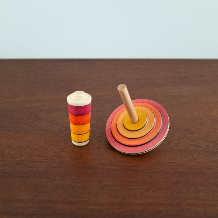 NEW Wooden My First Top Set