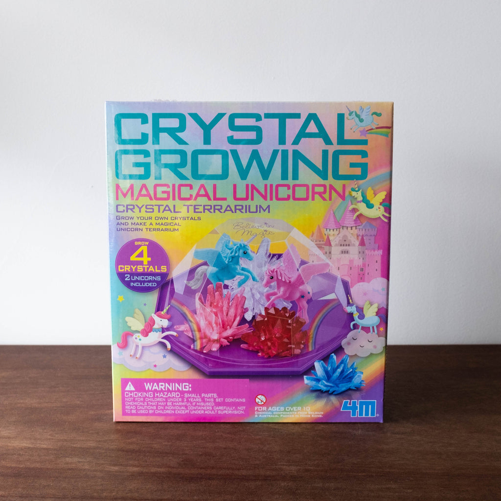 NEW 4M Magical Unicorn Crystal Growing Kit with Figurines