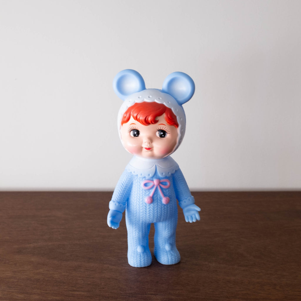 NEW Woodland Retro Doll- Blue with Mouse Ears