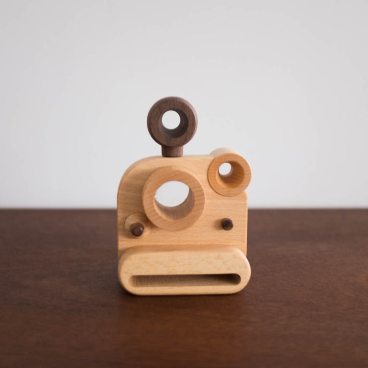 Poloroid Wooden Toy Camera with Kaleidoscope