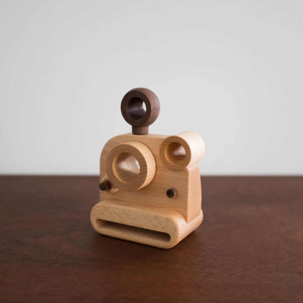 Poloroid Wooden Toy Camera with Kaleidoscope