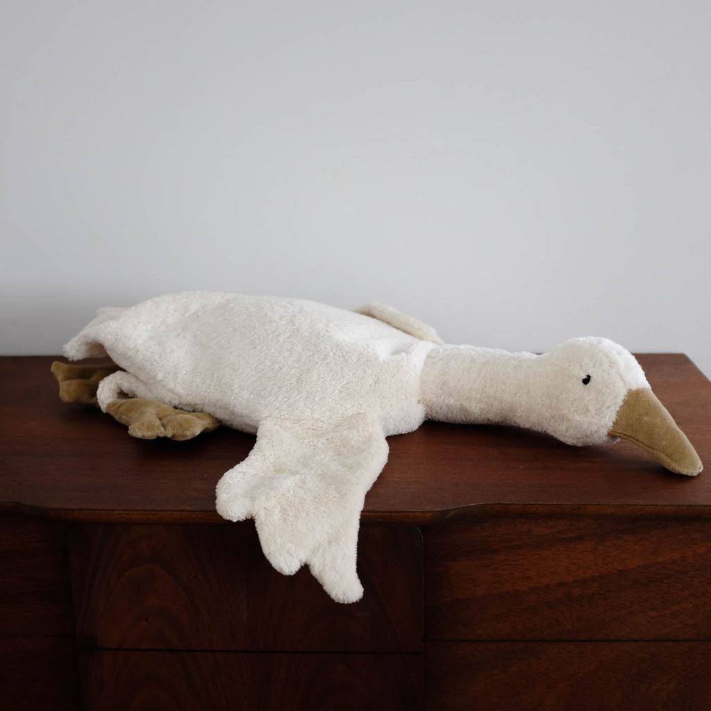 white goose stuffed animal