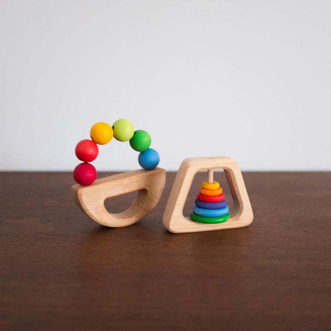 Wooden Grasping Toy- Rainbow