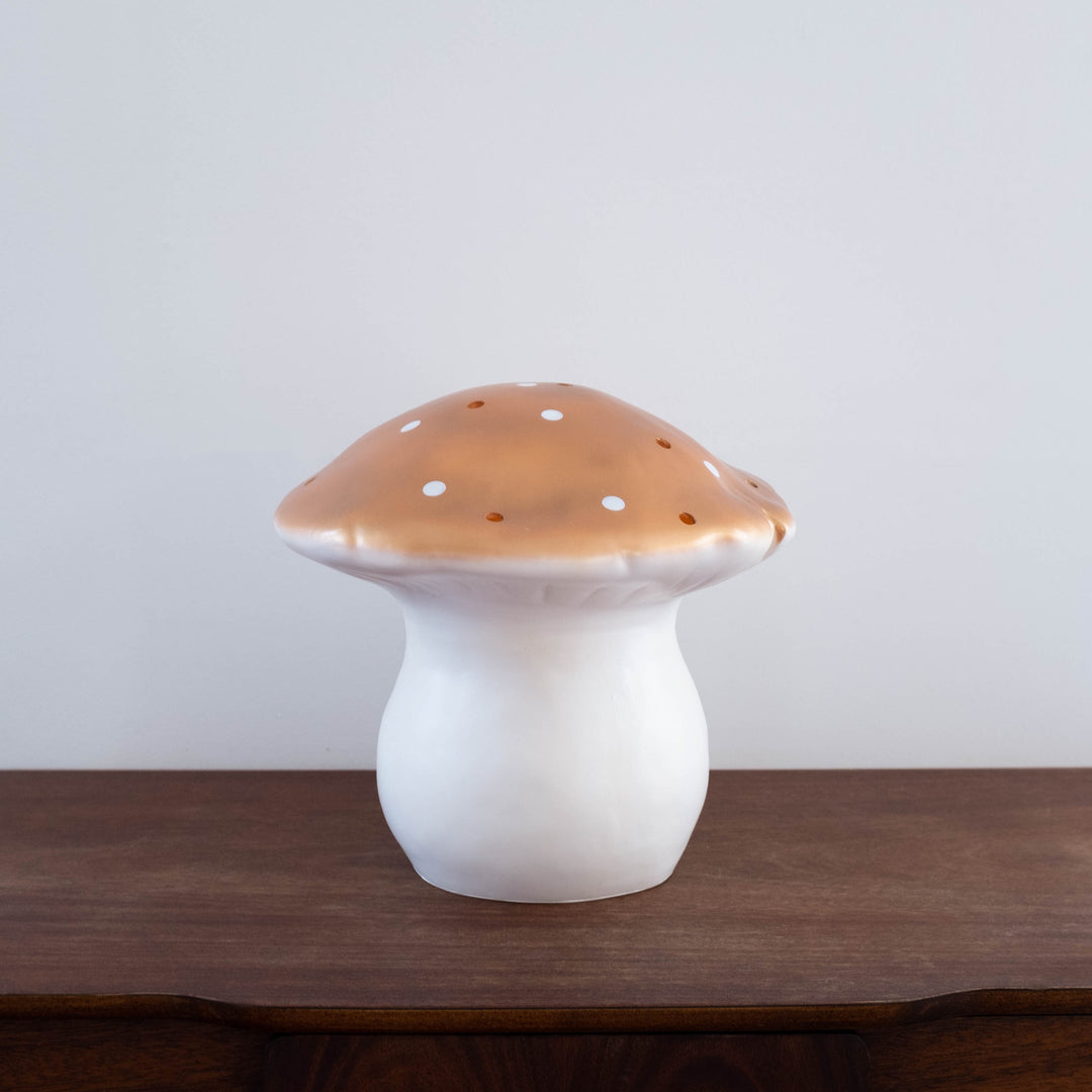 Large Mushroom Woodland Lamp- Copper