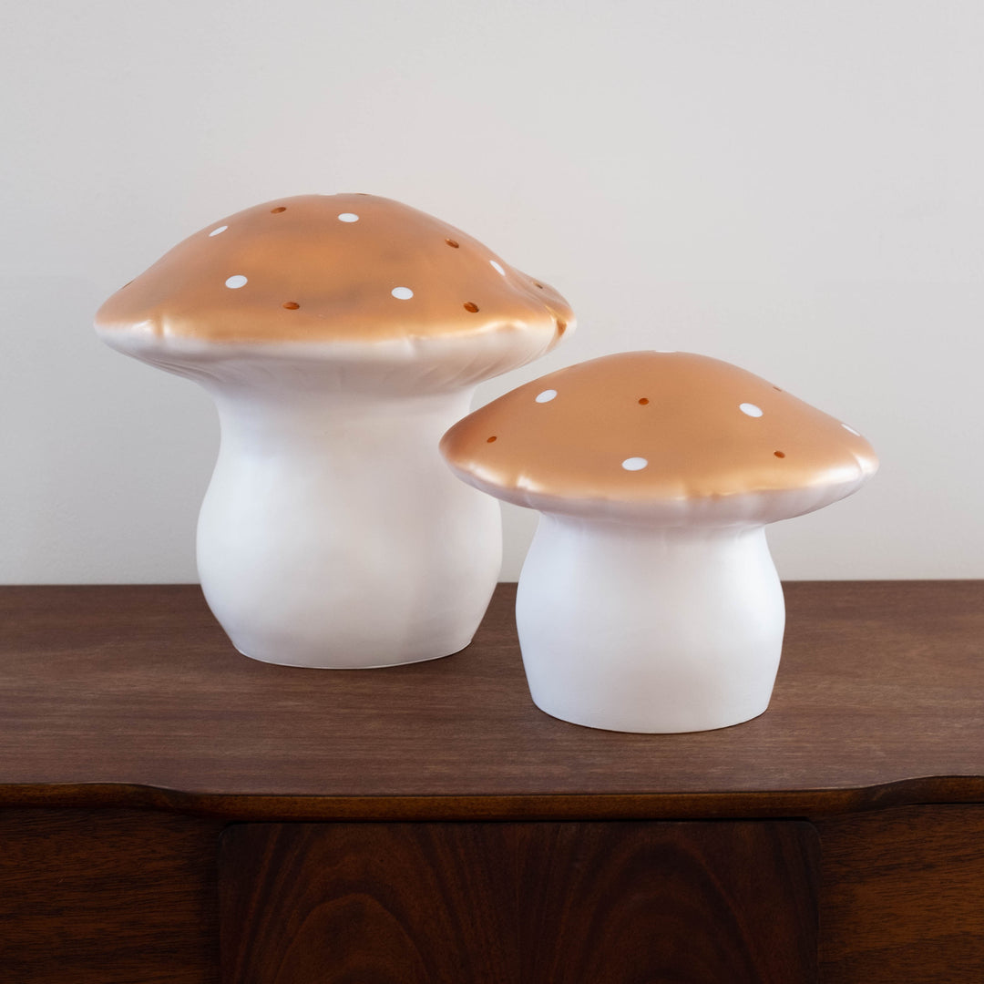 Large Mushroom Woodland Lamp- Copper