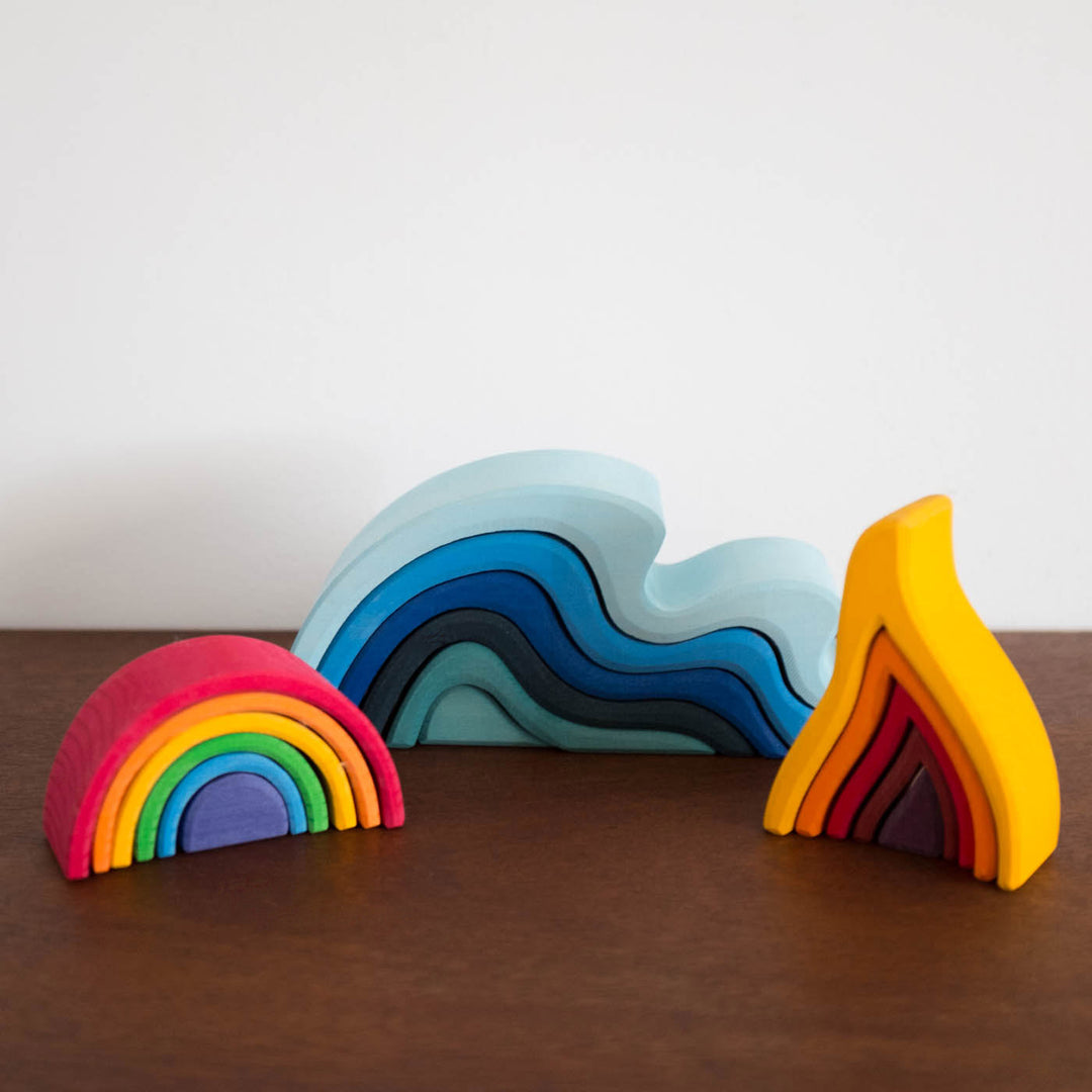 Wooden Rainbow Small-Multi Color