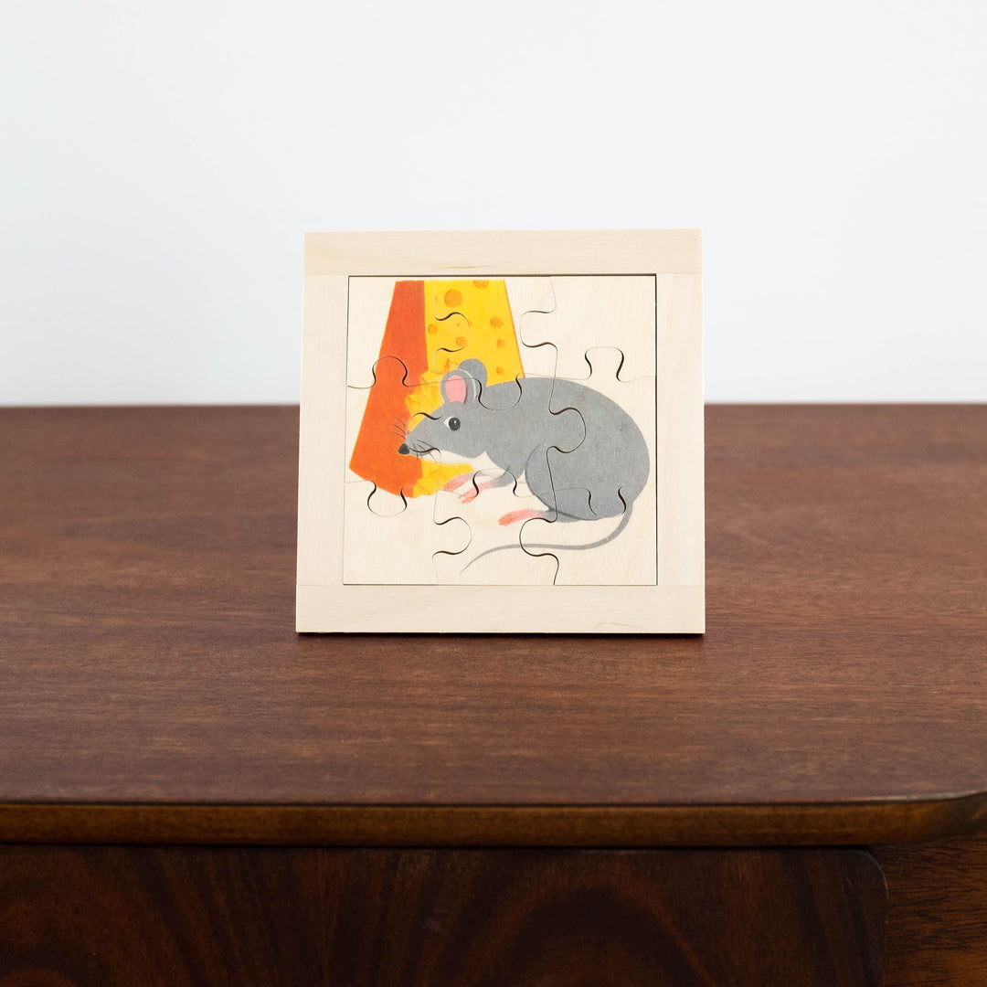 Wooden Puzzles: Mouse with Cheese