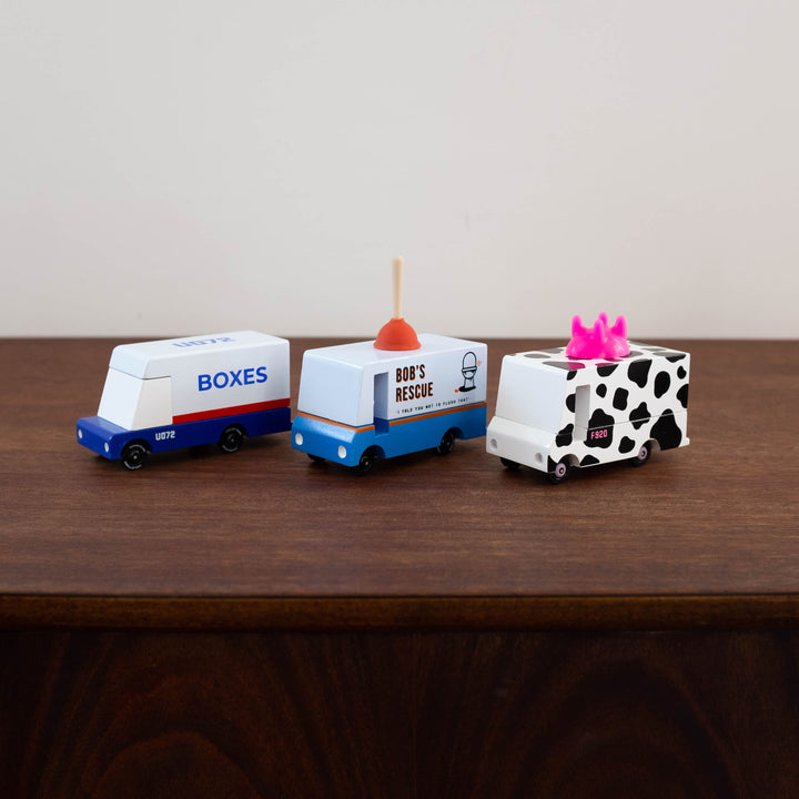 NEW Mini Candycar Racer- Moo Milk Van