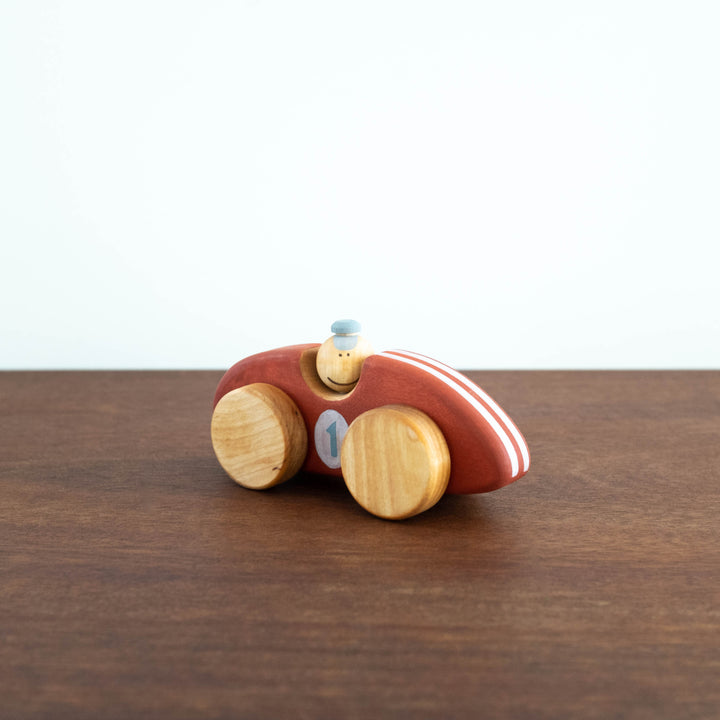 Wooden Race Car Toy- Red