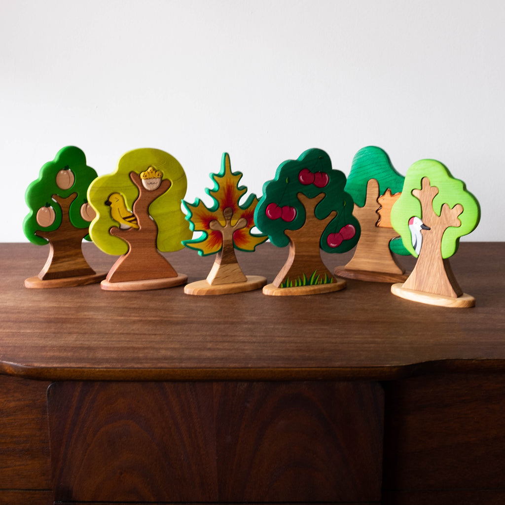 Wood Hearts  Cherry Tree Toys