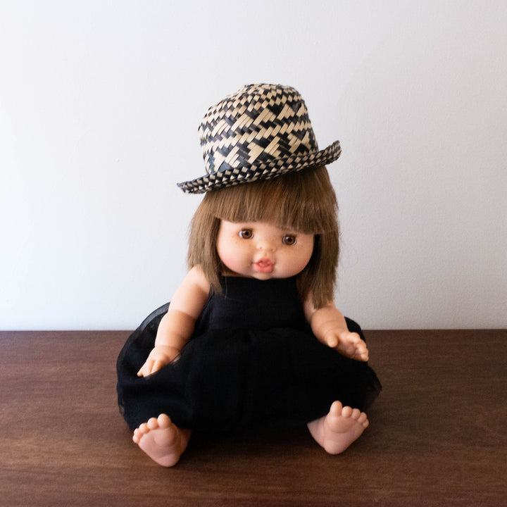 French Baby Doll Accessories: Rattan Hats