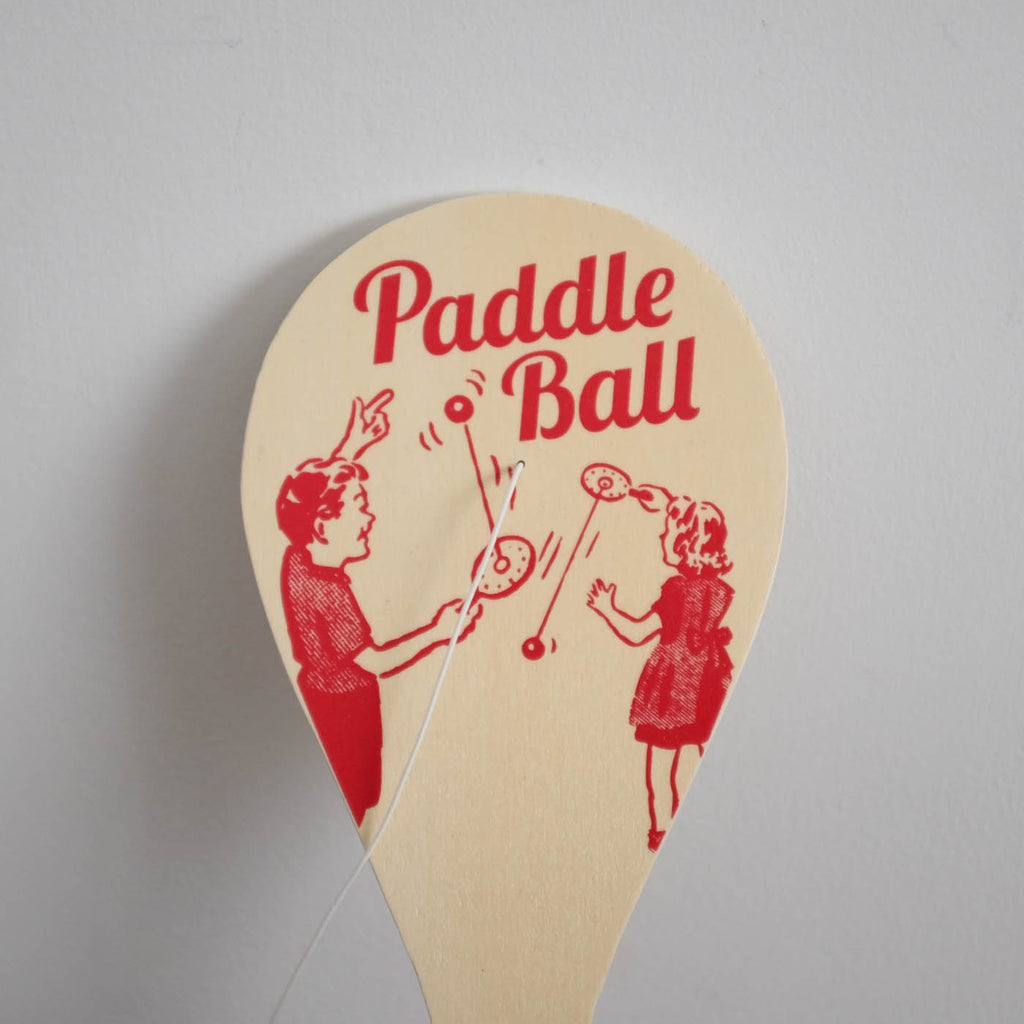 Wooden Paddle Ball Game