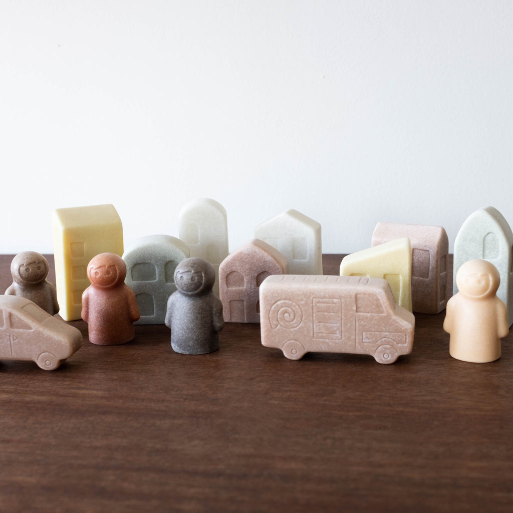 NEW Sensory Stone Toy- Houses Set