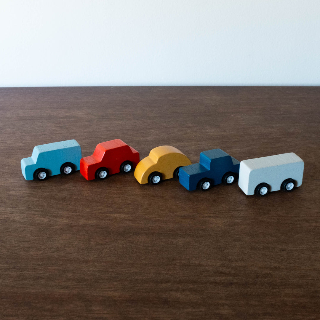 NEW Wooden Plan World Mini Car Set