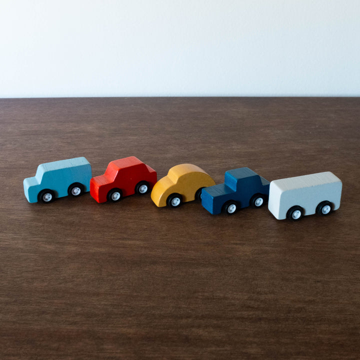 NEW Wooden Plan World Mini Car Set