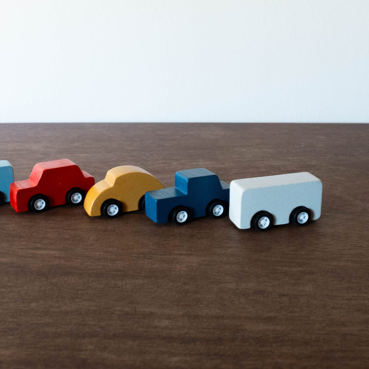 NEW Wooden Plan World Mini Car Set