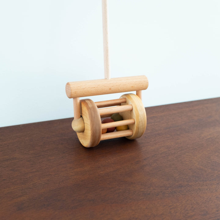 NEW Wooden Push Rattle Cage Toy