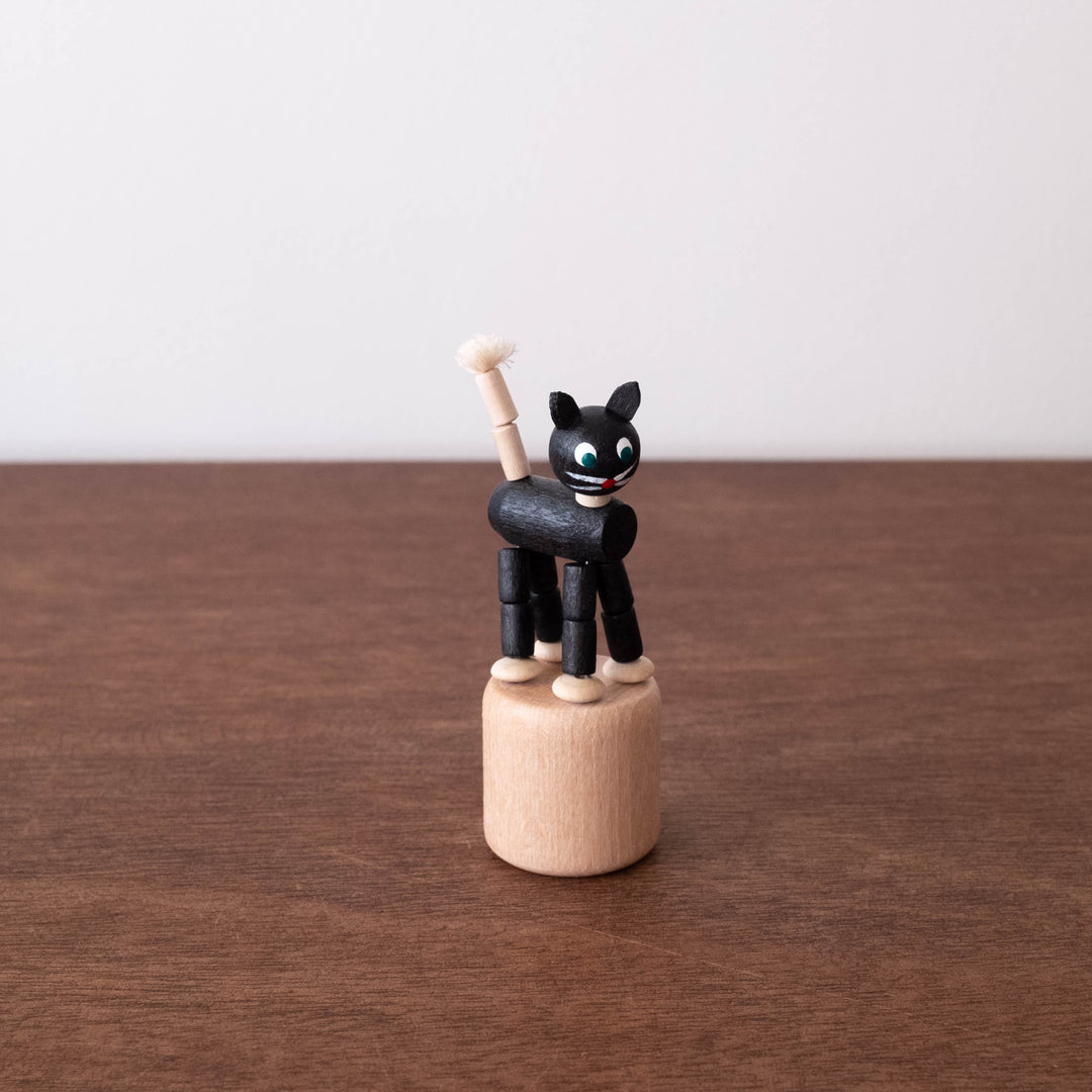 Heirloom Wooden Push Toy- Kitty Cat