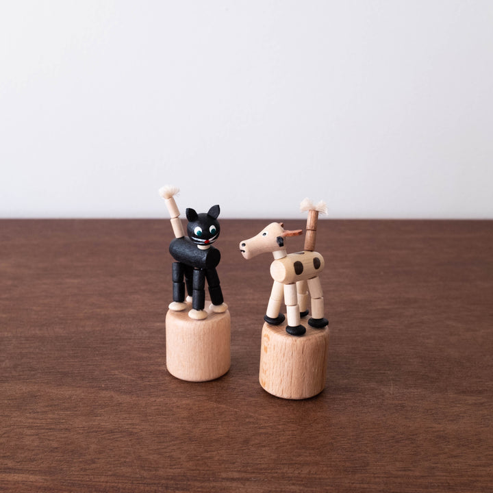 Heirloom Wooden Push Toy- Kitty Cat