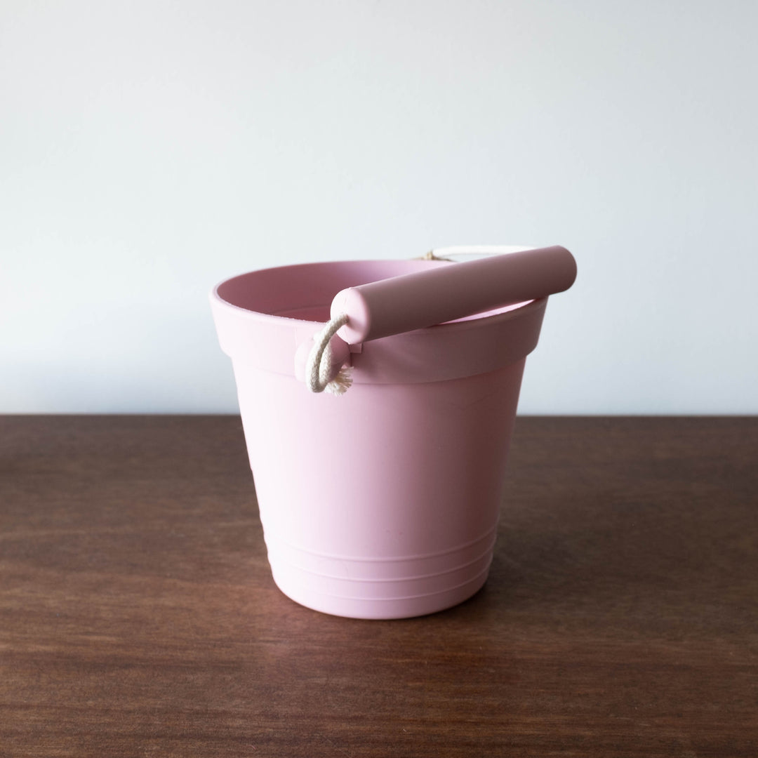 Silicone Bucket with Rope Handle- Available in 4 Colors!