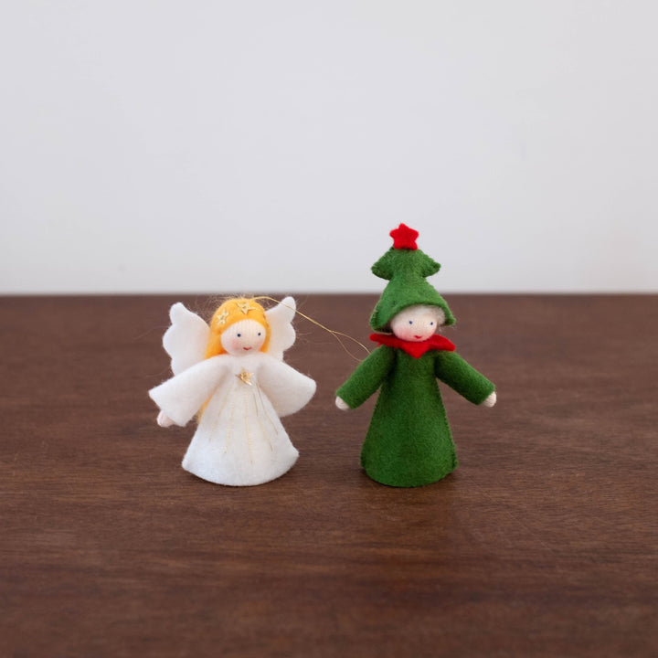 Wool Felt:  Fairy Little Angel Blonde with Star