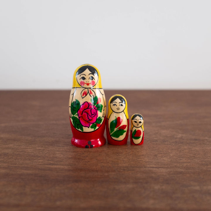 NEW Classic Wooden Russian Nesting Dolls- Mini Semenov