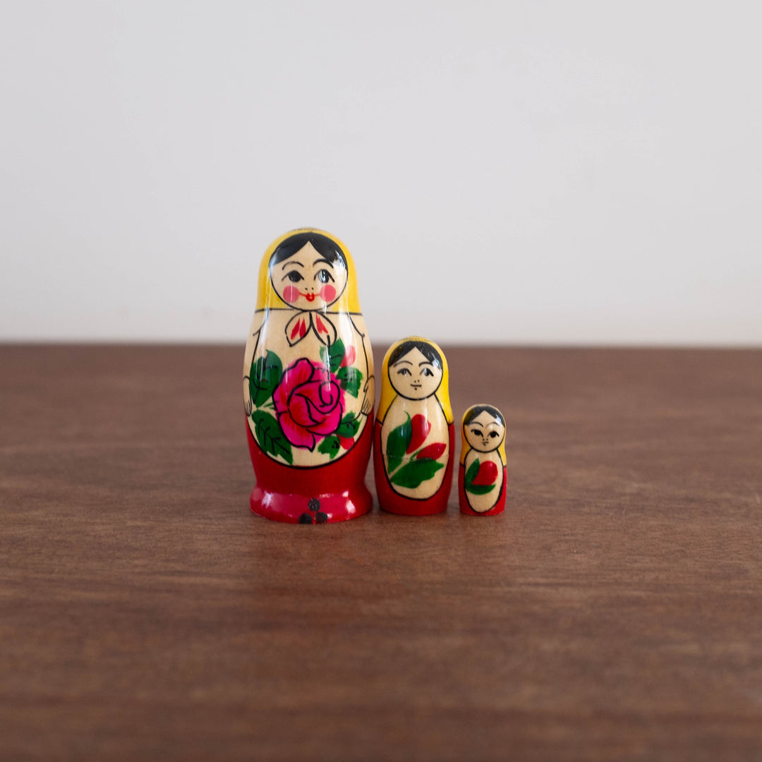 NEW Classic Wooden Russian Nesting Dolls- Mini Semenov