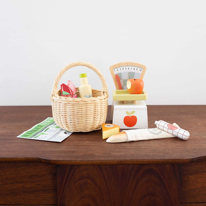 Wicker Shopping Basket Set