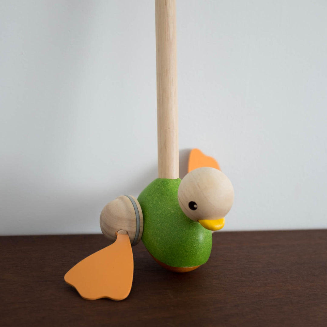 Wooden Push Along Duck