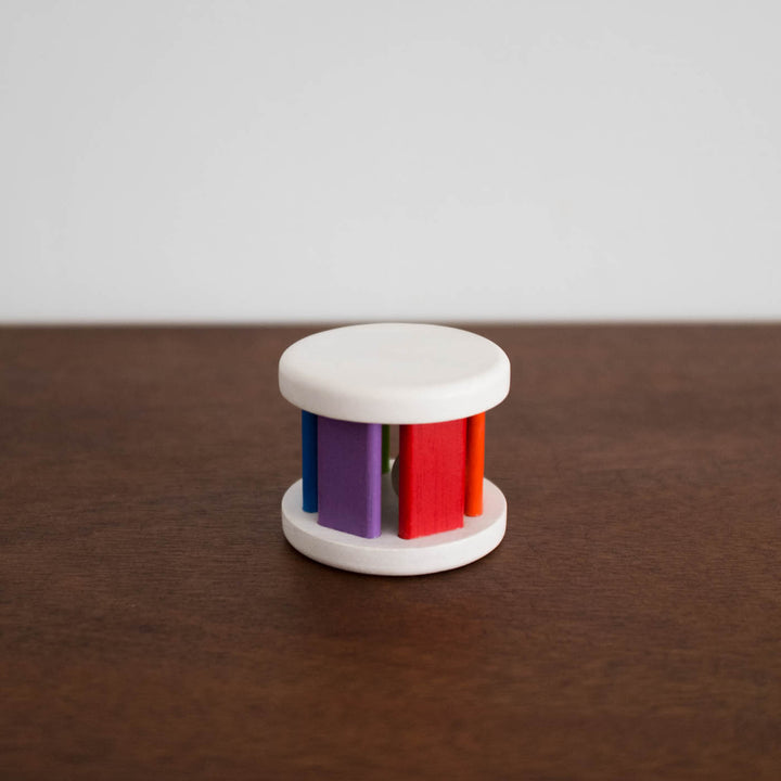 Wooden Colorful Roller Rattle Toy