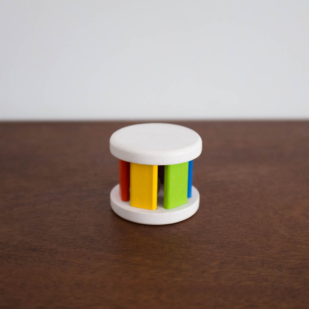 Wooden Colorful Roller Rattle Toy