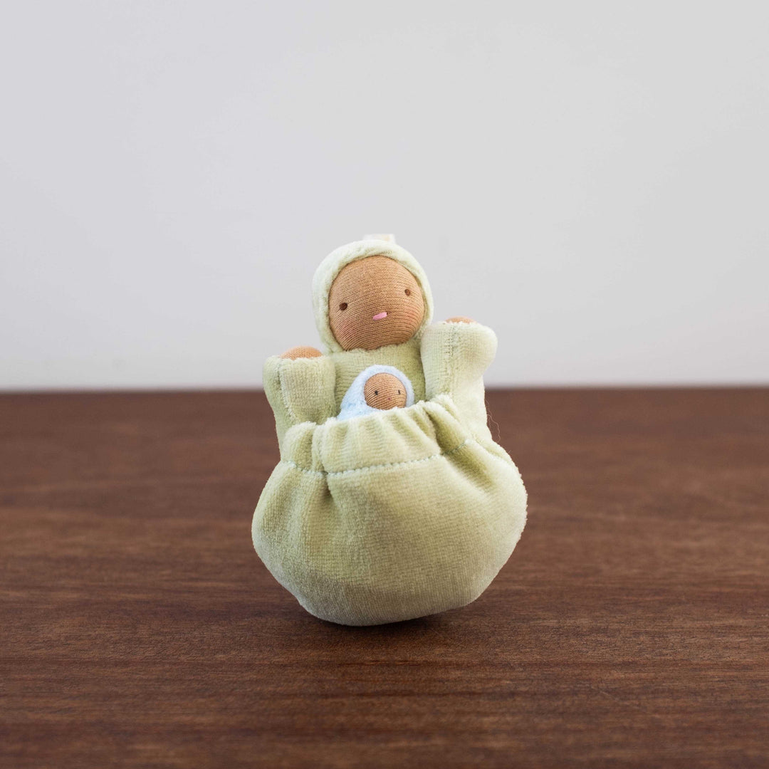 Pocket Mama and Baby Doll- Sage Green