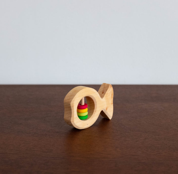 Wooden Grasping Toy- Rattle Fish Joschi