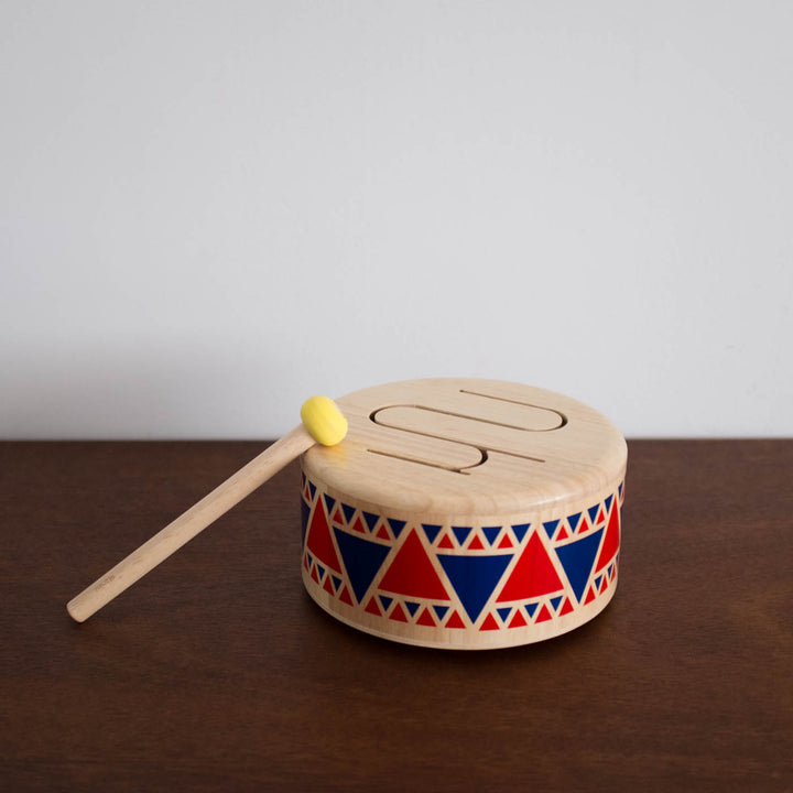 Wooden Solid Drum Toy