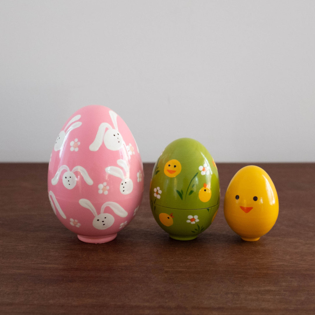 NEW Classic Wooden Russian Nesting Dolls- Easter Egg