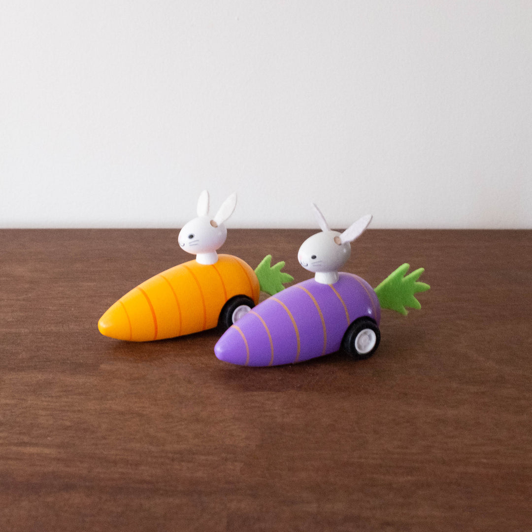 NEW Bunny Pull Back Racer Cars
